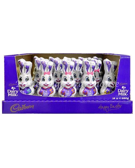 Cadbury Milk Chocolate Bunny 250g X 18 Pieces Easter Egg Warehouse