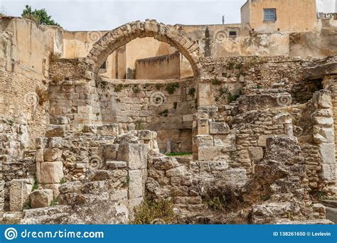 Roman Ruins In The Historic Centre Of El Kef Editorial Image Image Of