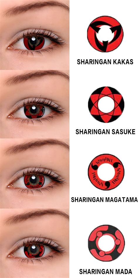 Uchiha Clan Sasuke Sharingan Eye Contacts