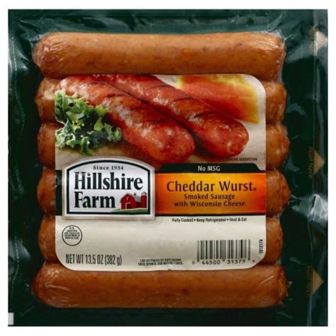 Hillshire Farm Cheddar Wurst Smoked Sausage 14 Oz Frys Food Stores