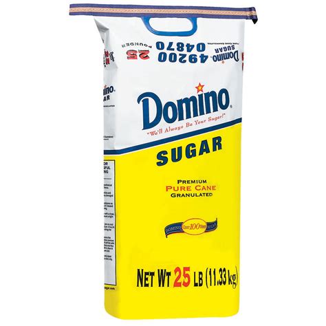 Domino Sugar Granulated 25 Pound Bags