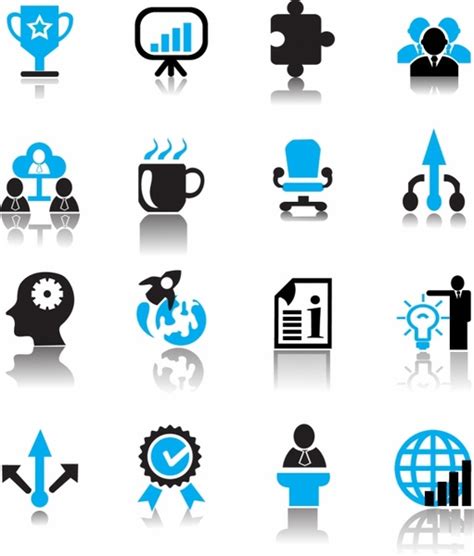 Business Icon Set Vectors Free Download Graphic Art Designs