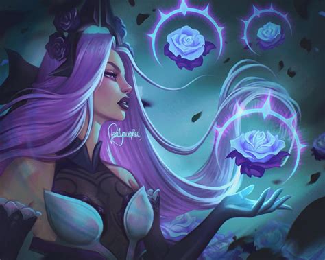 Paulymorphed On Twitter Withered Rose Syndra Leagueoflegends Syndra Artoflegends