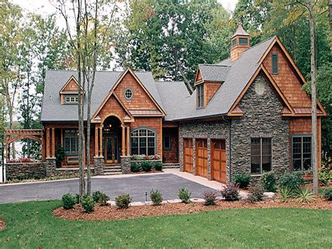 If you're dealing with a sloping lot, don't panic. Lake House Plans with Walkout Basement Craftsman House ...
