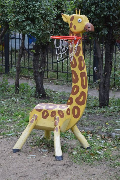Жираф из фанеры для детской площадки фото и картинки abrakadabra fun
