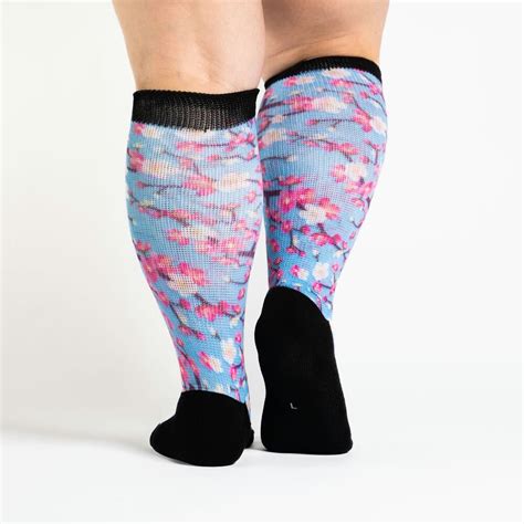 Cherry Blossom Socks Non Binding Diabetic Socks Viasox