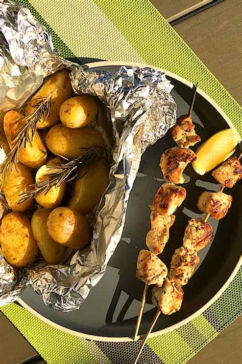 BBQ Grilled Potatoes In Foil Packets The Tasty Chilli