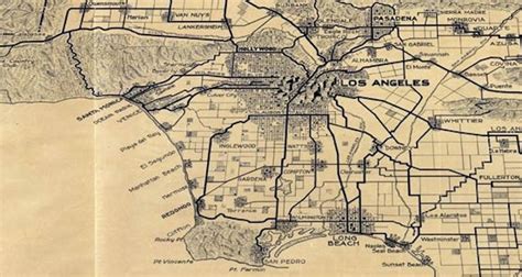 A Giant Downloadable Map Of Los Angeles Circa 1915 Laist