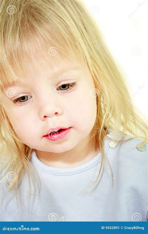 Cute Toddler Girl Portrait Stock Image Image Of Cute 9552891