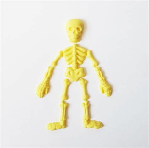 5 Chocolate Skeletons In Pieces Yellow By Thefrostedpetticoat 1500