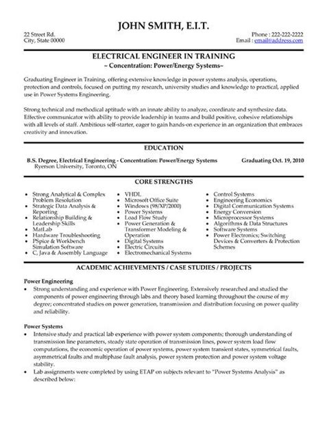 Here's the last one cv template in our list of engineering resume examples. Click Here to Download this Electrical Engineer Resume ...