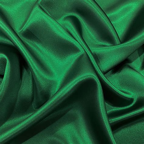 Emerald Green Heavy Silk Crepe Fabric — Tissus En Ligne