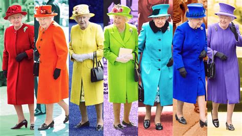 Queen Elizabeth Iis Rainbow Wardrobe 96 Year Old Monarch Didnt Dress