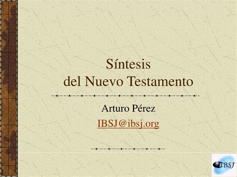 Ppt Síntesis Del Nuevo Testamento Powerpoint Presentation Free