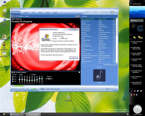 Microsoft Windows Media Player 10 On Longhorn 4074 The Fast Ring