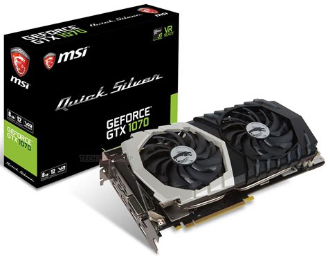 Msi Announces The Geforce Gtx 1070 Quick Silver Graphics Card Techpowerup