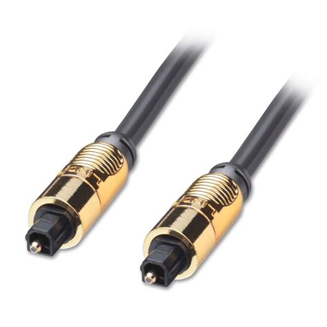 Also known generically as optical audio, its most common use is in consumer audio equipment (via a digital optical socket), where it carries a digital audio stream from components such as cd and dvd players. 0.5m Gold TosLink SPDIF Digital Optical Cable - from LINDY UK
