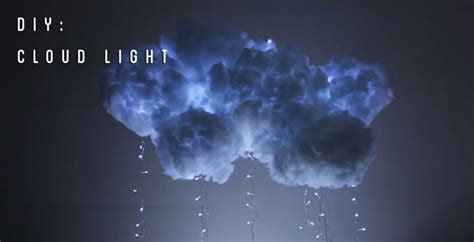 They suggest using flameless candles, but i would go with led. DIY Cloud Light! | Tiffyquake