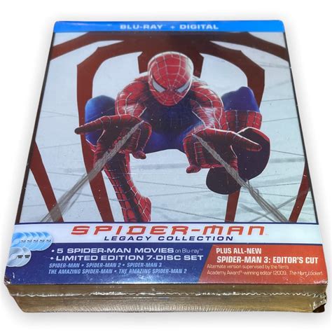 Steelbook Spider Man Legacy Collection Blu Ray Digital Hd Dvd Buy
