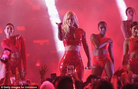 iggy azalea sizzles in buttock baring red pvc outfit daily mail online
