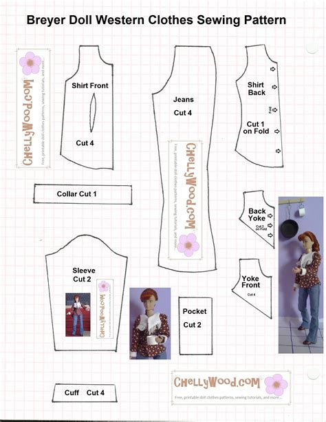 Visit ChellyWood Com For More Free Printable Sewing Patterns Like This