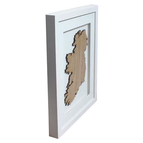 Framed Oak Map Of Ireland Totally Irish Ts Made In Ireland