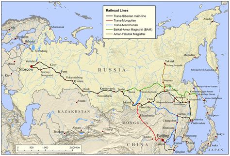 Exploring The Trans Siberian Railway Map A Journey Of A Lifetime Map