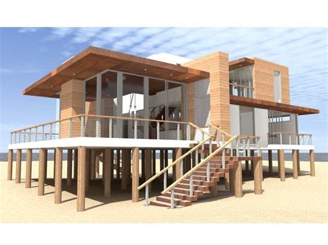 34 Modern Beach House Plans On Stilts