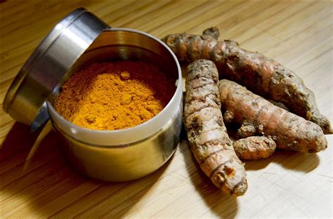 Fresh turmeric has a thin light brown skin and is segmented, usually growing as a thick tuberous mass with many roots branching off the main section. Research points to health benefits of turmeric ...