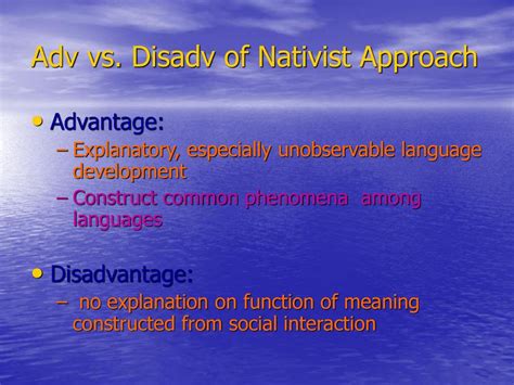 Nativist Theory