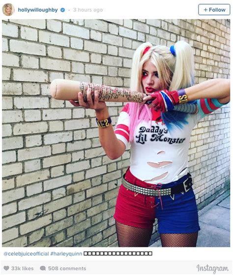 Holly Willoughby Looks Unrecognisable As She Dons Harley Quinn Costume