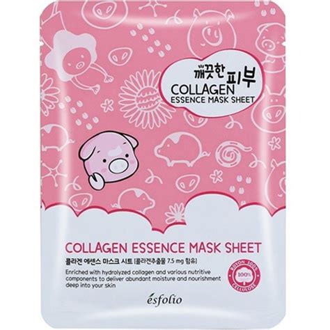 esfolio pure skin collagen essence sheet mask tuchmaske ch
