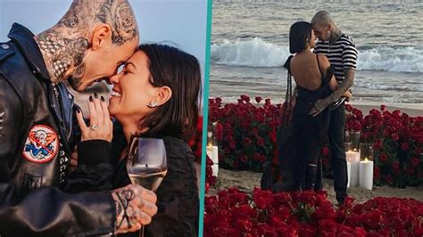 Kourtney Kardashians Shares New Pictures From Travis Barkers Romantic Proposal New Pictures