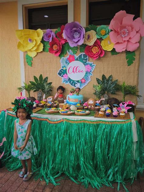 chloe s tropical moana party moana birthday party theme moana themed party