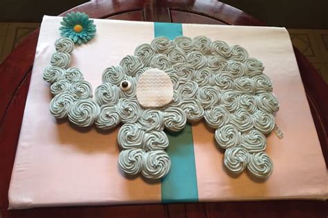 This cute baby elephant cake topper is perfect for a baby shower or birthday celebration. Baby Blue Elephant Cake - Perfect for a baby shower or 1st birthday!