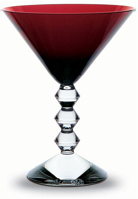 Baccarat Vega Clear Martini Single Martini Glass Glass Baccarat