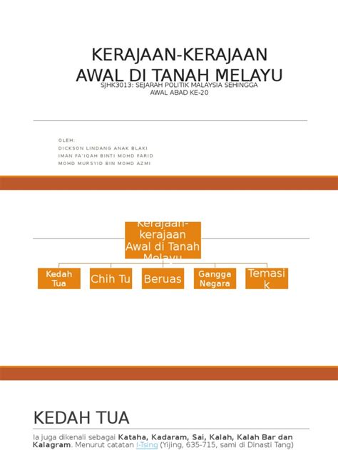 Learn vocabulary, terms and more with flashcards, games and other study tools. m1-Kerajaan-kerajaan Awal Di Tanah Melayu