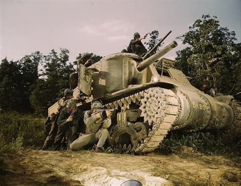 M3 Lee Tank Color Photo 1941 World War Photos