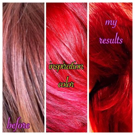 Dull red hair color before, color inspiration and the ...