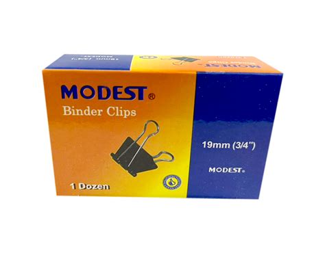 Modest Binder Clips 19mm 1x12 Pcs Binder Clips Office Zone