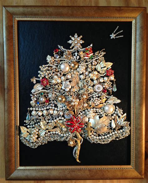 Pin On Framed Vintage Jewelry Christmas Trees