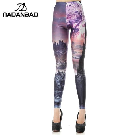 Buy Nadanbao New Arrival Legging 3d Digital Pink Sky Sexy Legins Fashion Slim