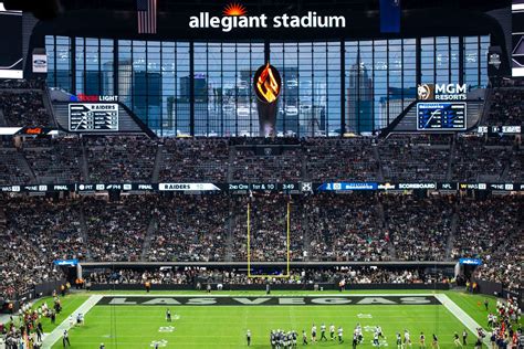 Raiders Open Allegiant Stadium To Fans For First Time Waves Of Fans