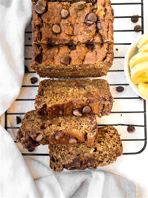 No Added Sugar Banana Bread with Chocolate Chips is made ...