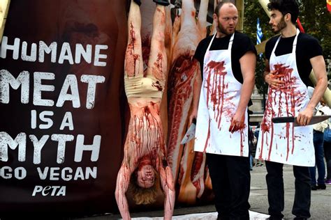Photos Open Air Slaughterhouse In Central London Marks World Vegan Day