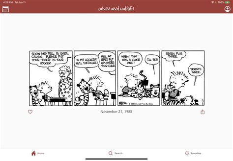 I Built A Calvin And Hobbes Ios App Android Coming Soon Search