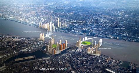 Skyscrapers In The Mersey Designers Stunning Vision For Linking