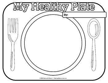 Cut out the images and place them near the giant plate. My Healthy Plate: A Healthy Diet Nutrition Activity by ...
