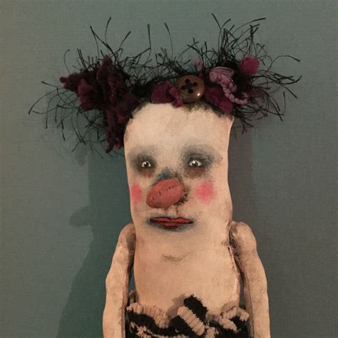 One Doll A Weird Art Doll Sandy Mastroni Stripes Weird Etsy