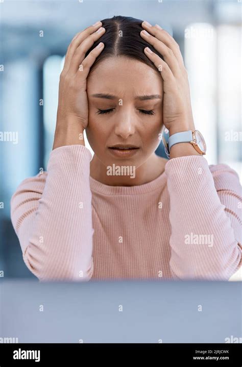 Woman Tired Stressed Office Hi Res Stock Photography And Images Alamy